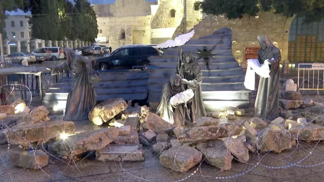 বড়দিনে নিষ্প্রাণ যিশু খ্রিস্টের জন্মস্থান বেথেলহাম, নেই ক্রিসমাস ট্রি’