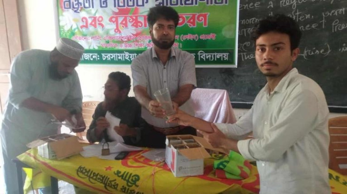 ভোলায় বন্ধুজন মাঃবিদ্যালয়ে বিতর্ক বক্তৃতা প্রতিযোগিতা অনুষ্ঠিত