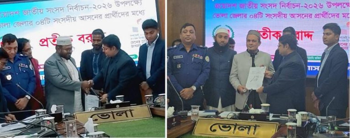 ভোলায় প্রতীক পেলেন ২৪ প্রার্থী :  আচরণবিধি মানতে ভোলা জেলা প্রশাসক ডা. শামীম রহমান কঠোর নির্দেশনা